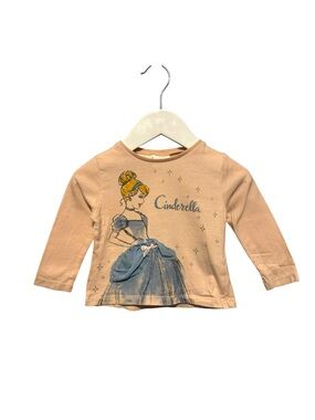 ⭐️ 5/$30 Zara Kids Disney Princess Cinderella LS Shirt size 9-12M